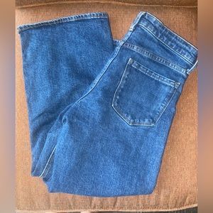 Old Navy Wide Leg Cropped Jeans